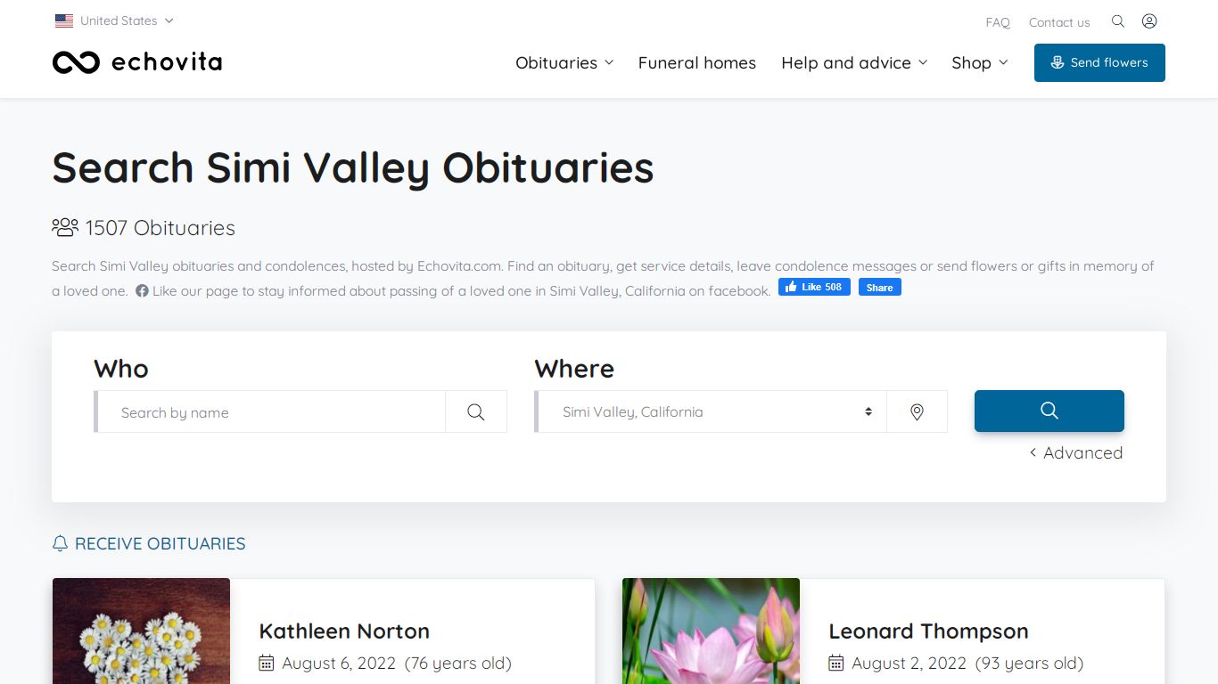 Simi Valley Obituaries - Latest Obituaries in Simi Valley CA